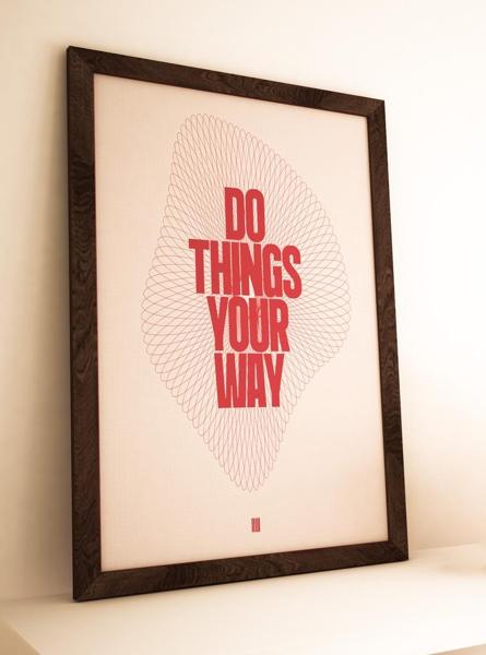 Concept d'affiche d'art génératif